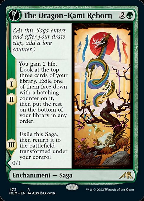 EXTENDEDThe Dragon-Kami Reborn // Dragon-Kami's Egg 473 -  Kamigawa Neon Dynasty