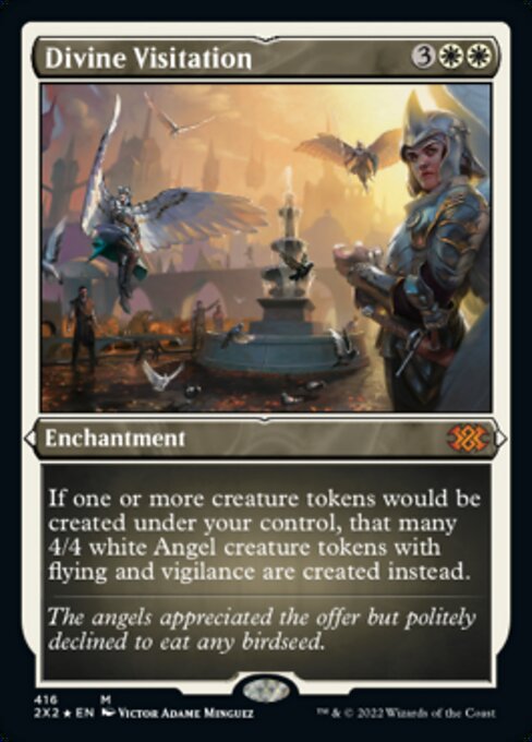 ETCHED FOIL Divine Visitation 416# - Mythic Double Masters 2022