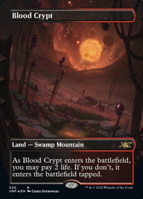 GALAXY FOIL  Blood Crypt #530 - Rare Unfinity