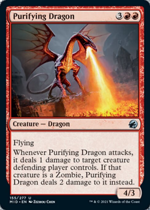155Purifying Dragon 155/277 Uncommon - Midnight Hunt
