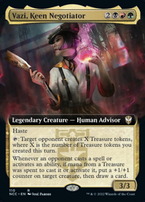 EXTENDED Vazi, Keen Negotiator #110 -  New Capenna Commander