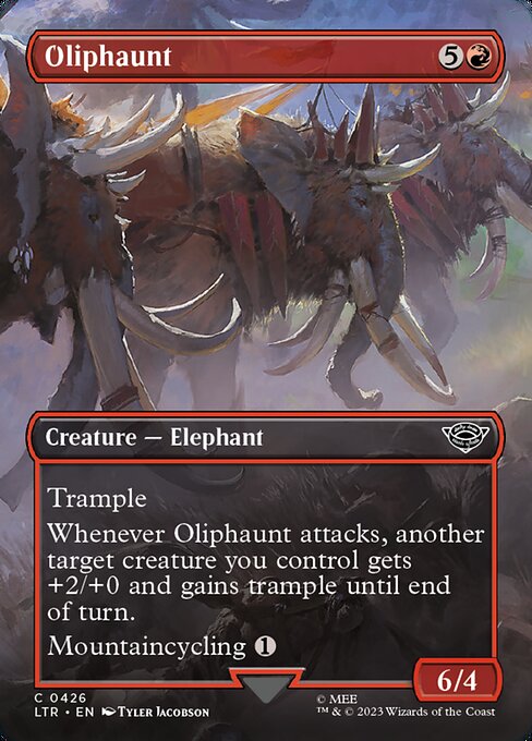BORDERLESS Oliphaunt #426  - Common Lord of the Rings: Tales of Middle-Earth