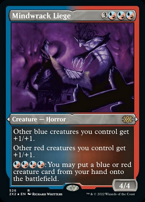 ETCHED FOIL Mindwrack Liege 526# - Rare Double Masters 2022