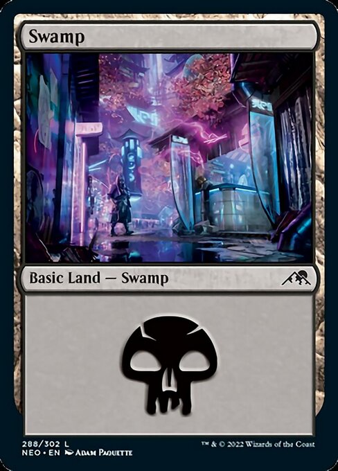 Swamp 288/302 -  Kamigawa Neon Dynasty CONNN