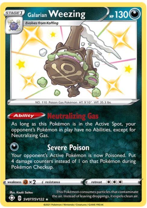 Galarian Weezing - SV77/SV122 - Shiny Rare Shining Fates-Cherry Collectables