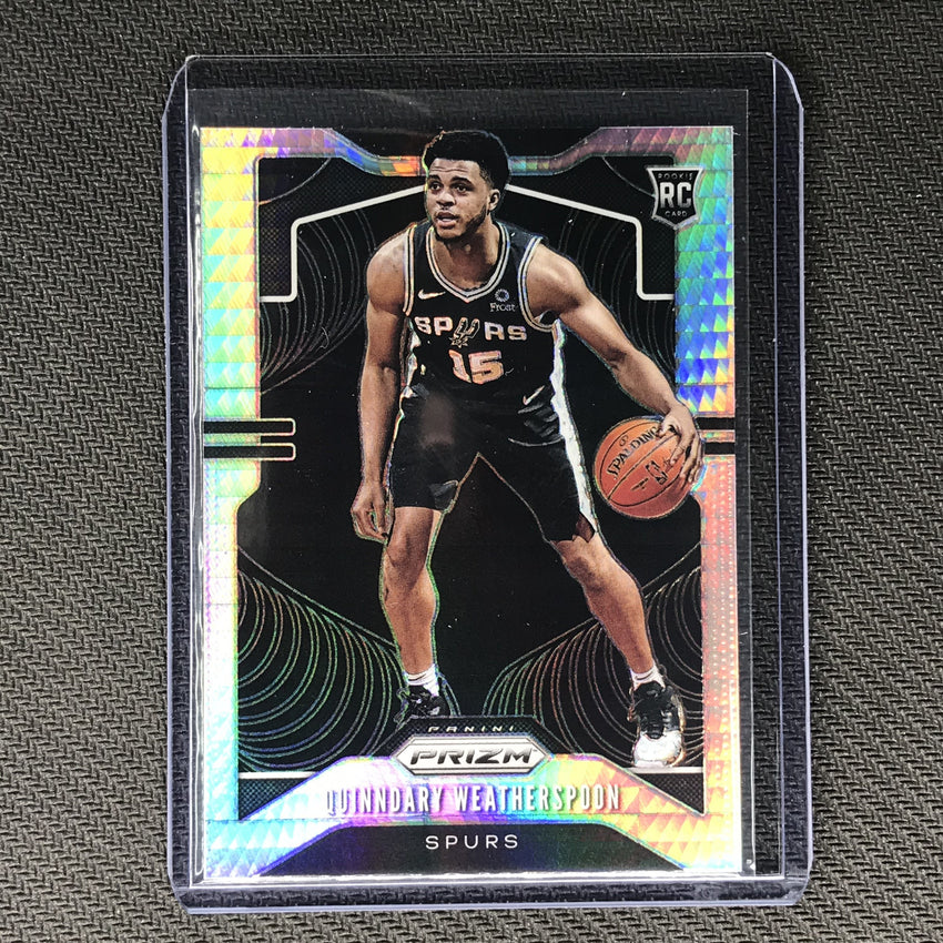 2019-20 Prizm QUINNDARY WEATHERSPOON Hyper Silver Prizm Rookie #285-Cherry Collectables