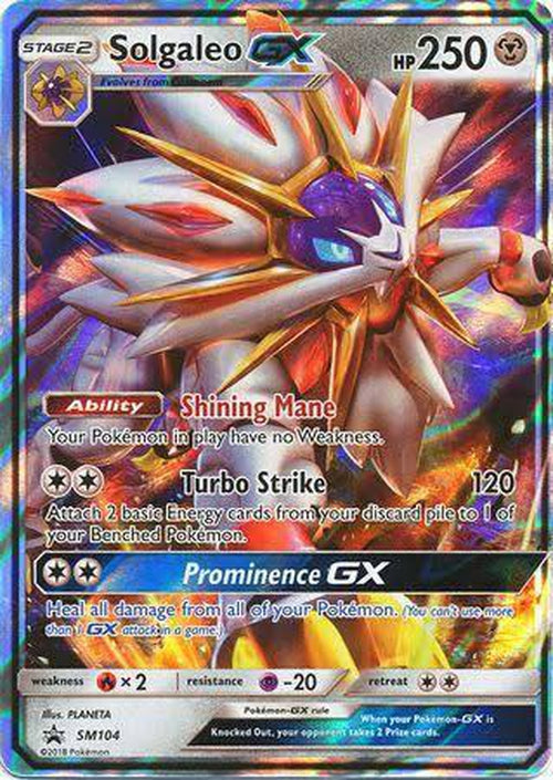 Solgaleo GX - SM104 - Promo-Cherry Collectables