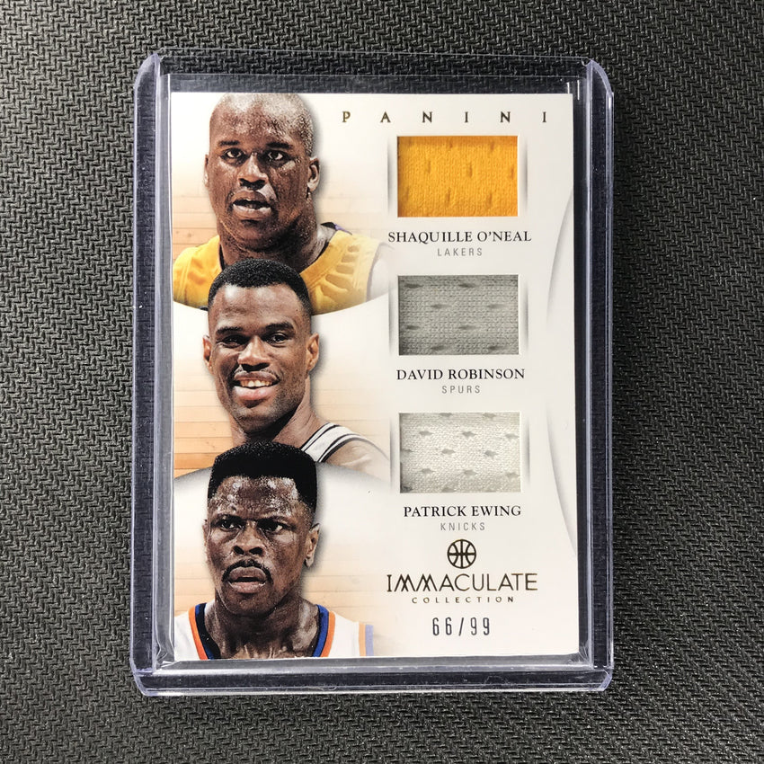 2012-13 Immaculate O'NEAL ROBINSON EWING Triple Jersey 66/99-Cherry Collectables