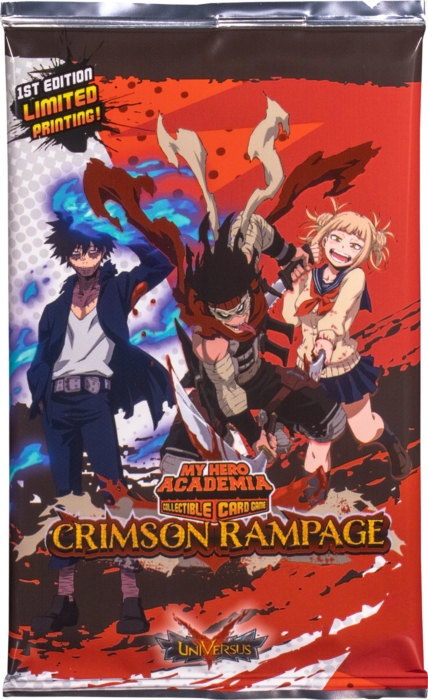 My Hero Academia Collectible Card Game Crimson Rampage 1st Edition Booster Pack