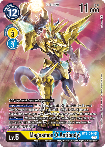 Magnamon X Antibody BT9-044 - Alternate Art BT09 X-Record