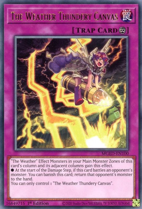 The Weather Thundery Canvas - MGED-EN100 - Rare 1st Edition