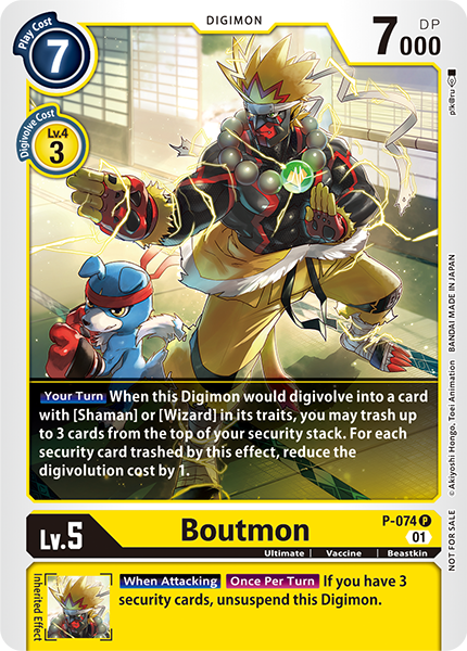 Foil Boutmon - P-074 - Bt09 X-record Update Pack Promo
