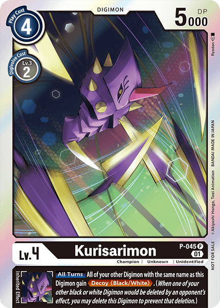 Kurisarimon P-045 - Double Diamond Dash Pack Promo