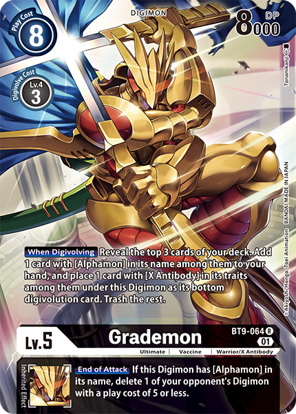 Grademon BT9-064 - Alternate Art BT09 X-Record