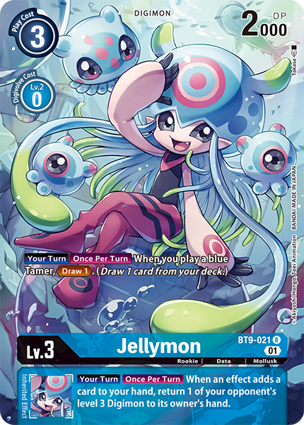 Jellymon BT9-021 - Alternate Art BT09 X-Record