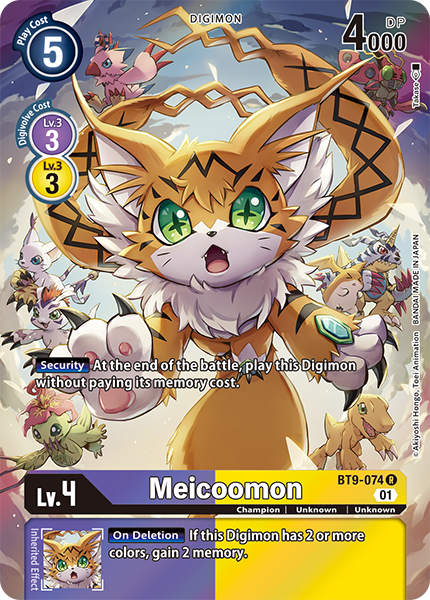 Meicoomon BT9-074 - Alternate Art BT09 X-Record