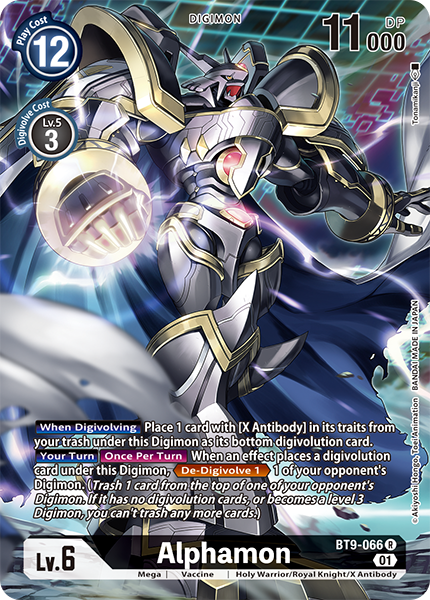 Alphamon BT9-066 - Alternate Art BT09 X-Record