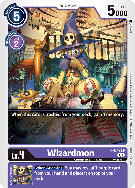 Foil Wizardmon - P-077 - Bt09 X-record Update Pack Promo
