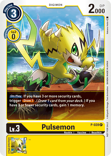 Pulsemon - P-028 - Digimon Great Legend BT04 Prerelease Promo