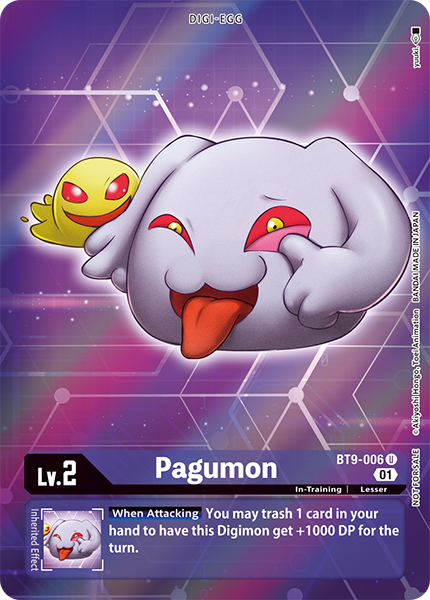 Pagumon BT9-006 - Alternate Art BT09 X-Record
