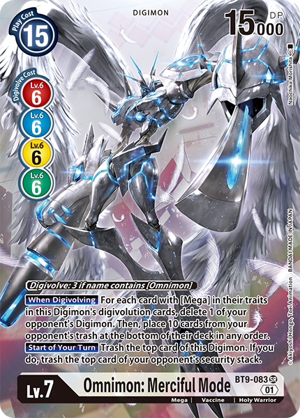 Omnimon: Merciful Mode BT9-083 - Alternate Art BT09 X-Record