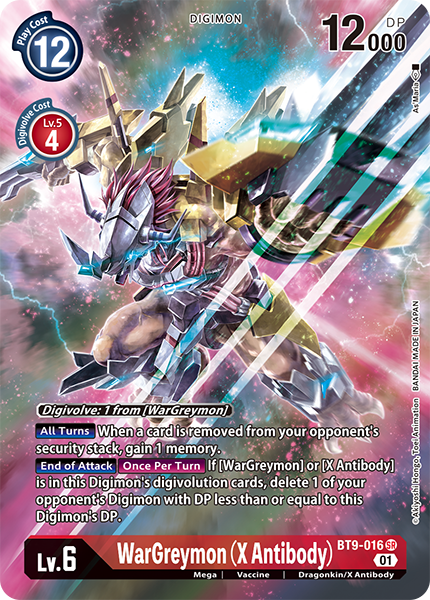 WarGreymon X Antibody BT9-016 - Alternate Art BT09 X-Record