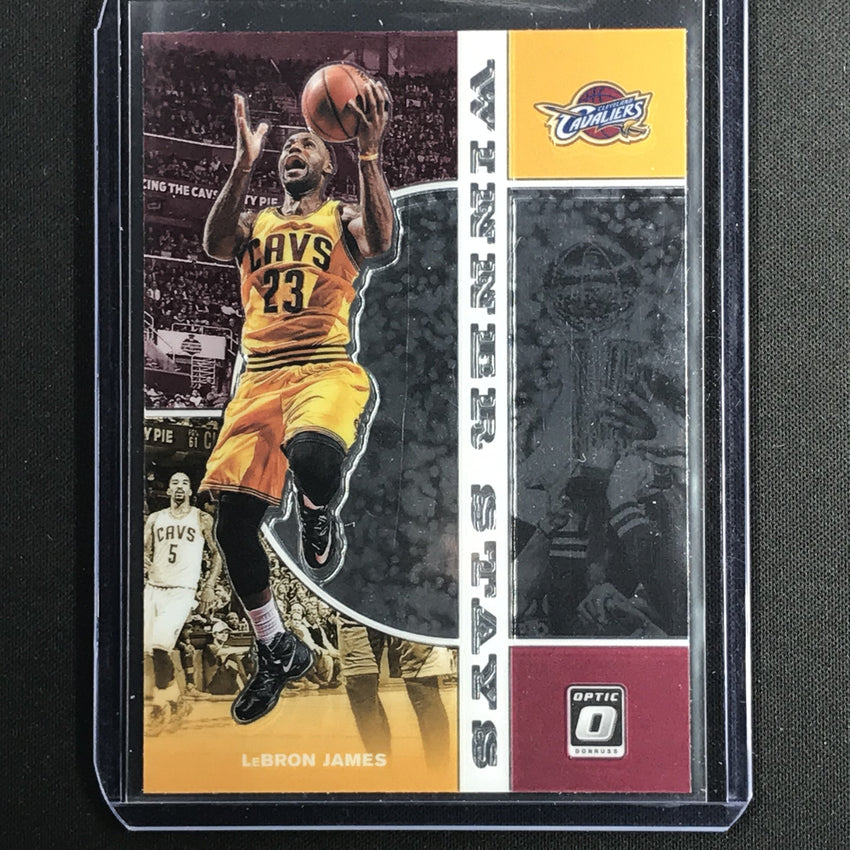 2019-20 Optic LEBRON JAMES Winner Stays #10-Cherry Collectables