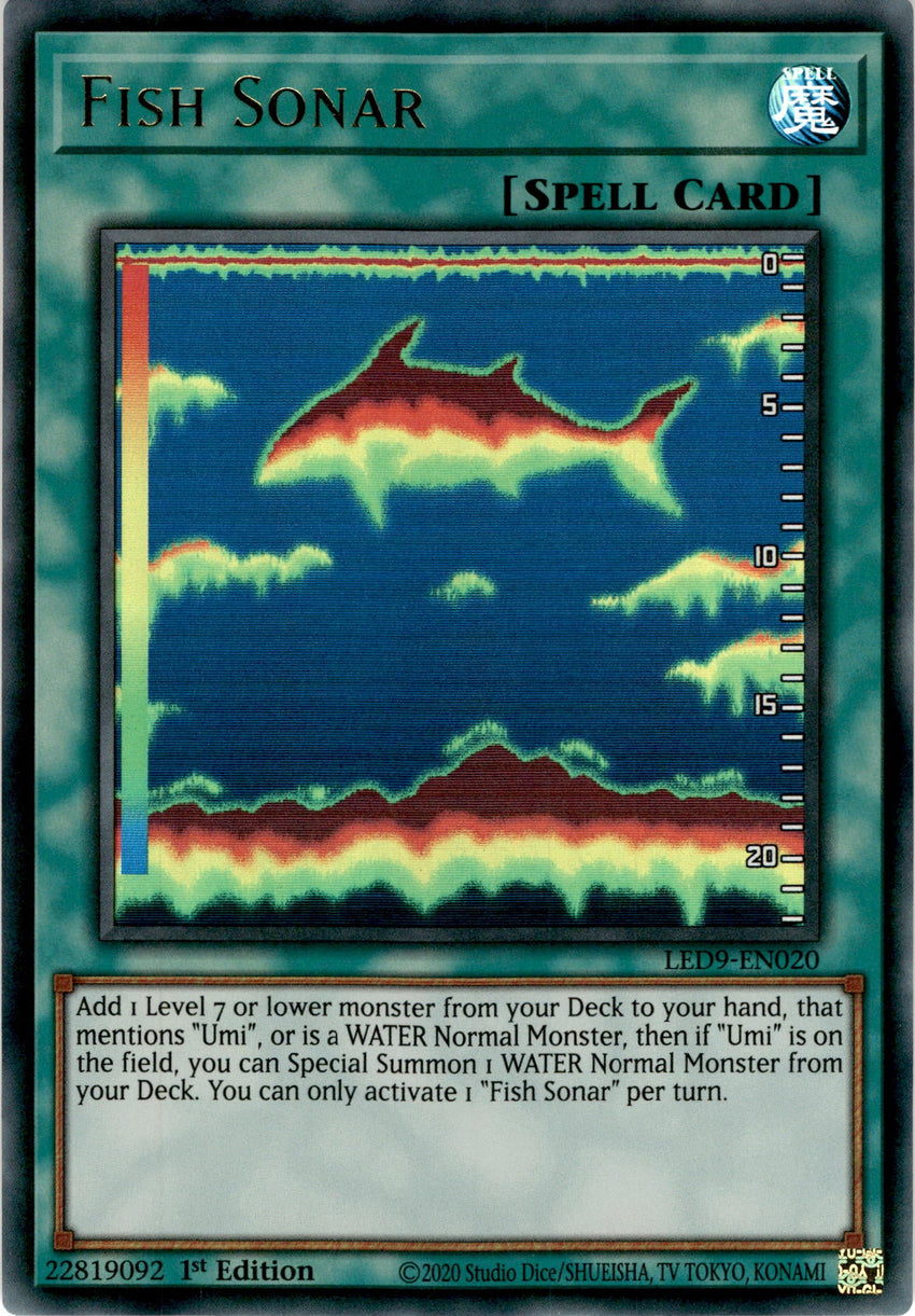 Fish Sonar - LED9-EN020 - Ultra Rare 1st Edition