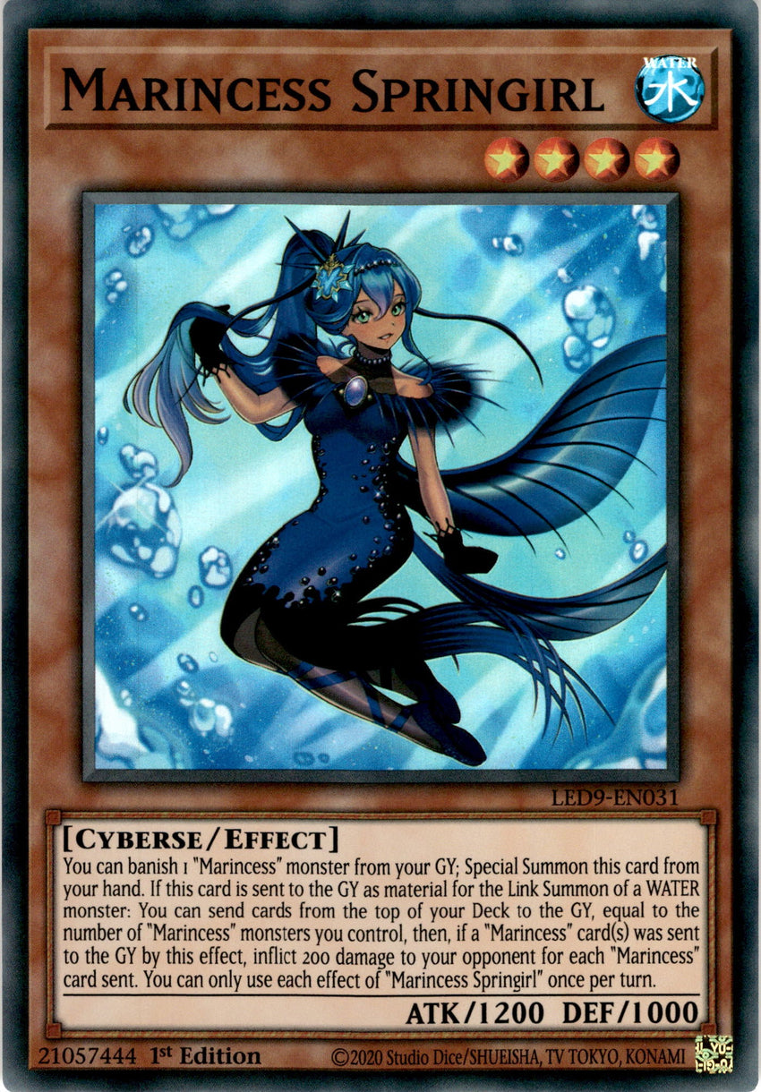 Marincess Springirl - LED9-EN031 - Super Rare 1st Edition