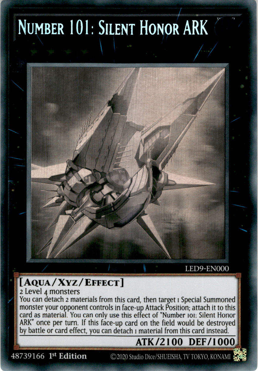 Number 101: Silent Honor ARK - LED9-EN000 - Ghost Rare 1st Edition