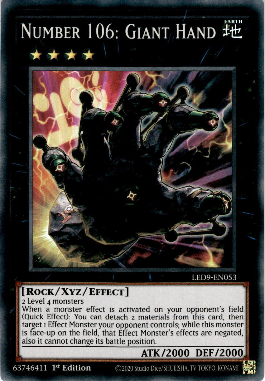 Number 106 Giant Hand - Led9-en053 - Super Rare 1st Edition – Cherry ...
