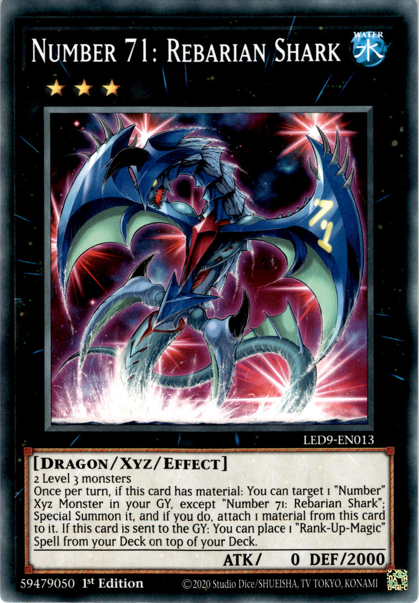 Number 71: Rebarian Shark - LED9-EN013 - Common 1st Edition