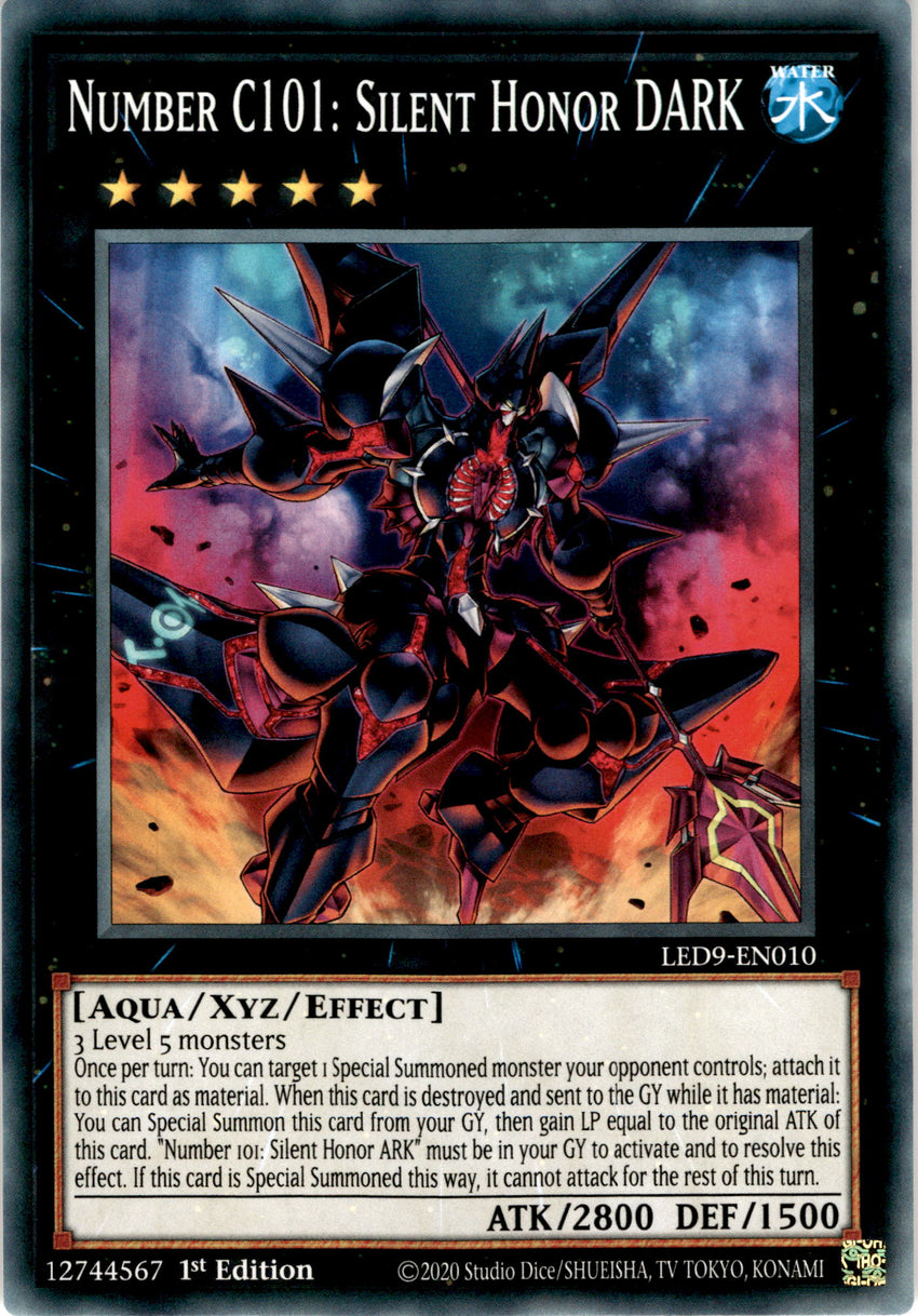 Number C101: Silent Honor DARK - LED9-EN010 - Common 1st Edition