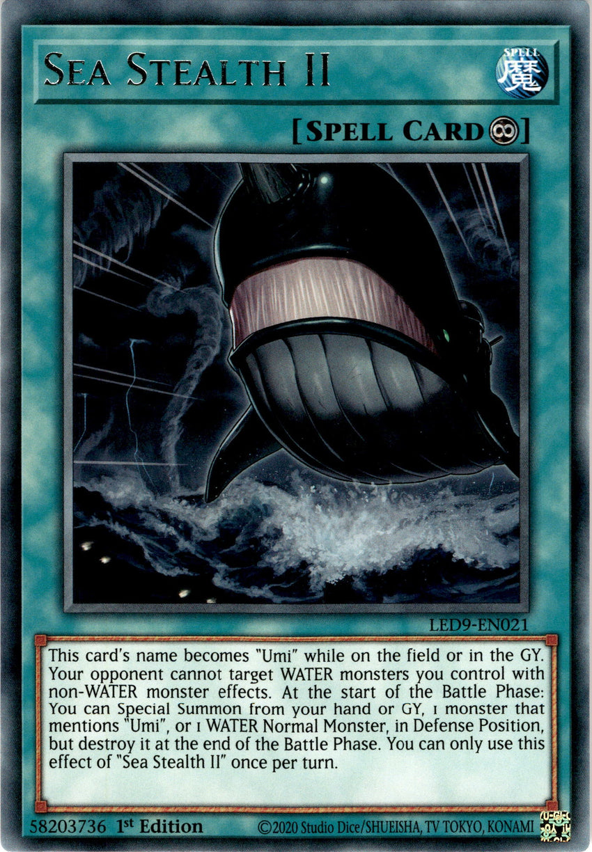 Sea Stealth II - LED9-EN021 - Rare 1st Edition