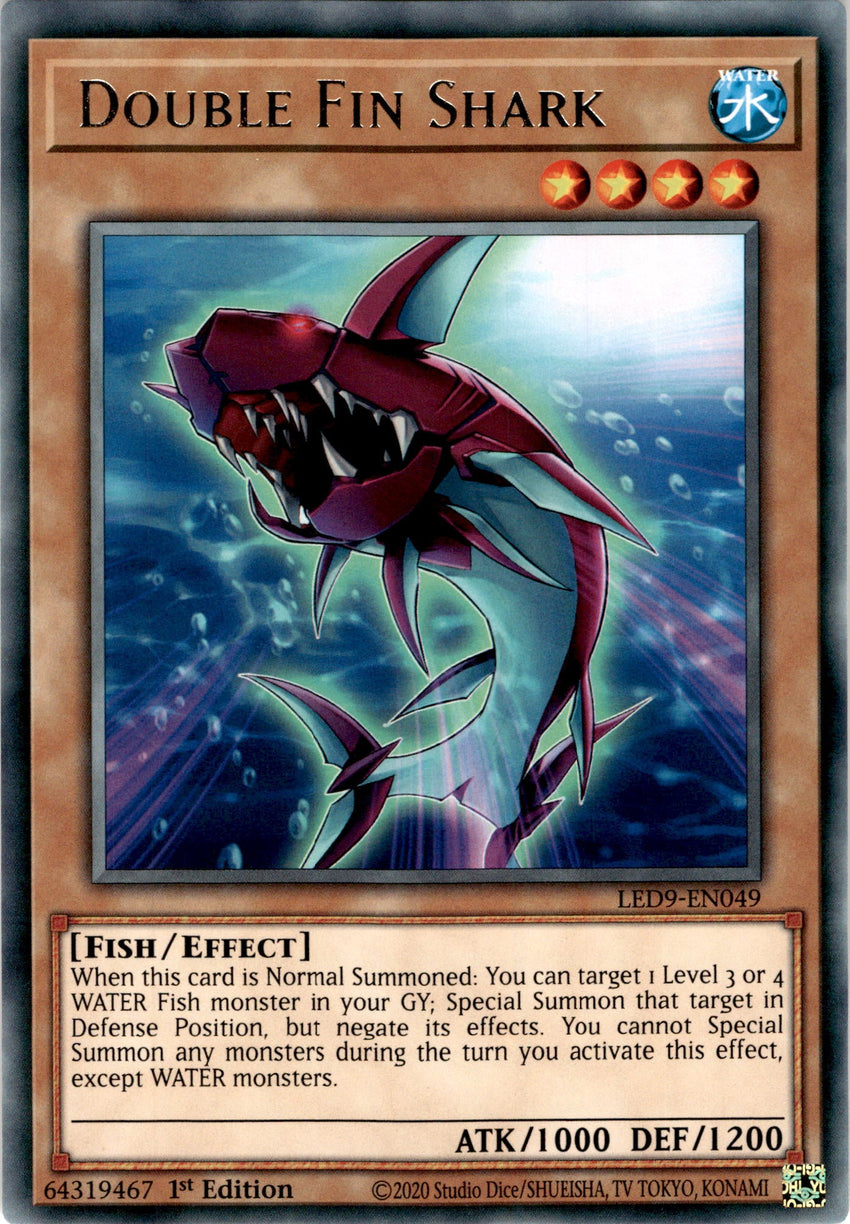 Double Fin Shark - LED9-EN049 - Rare 1st Edition