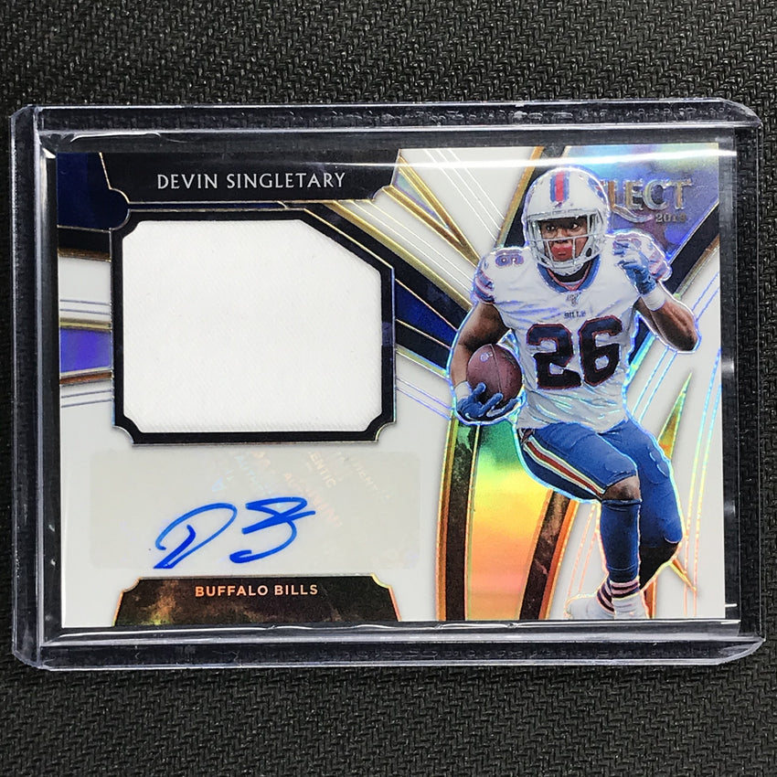 2019 Select DEVIN SINGLETARY Rookie Jersey Auto 59/75-Cherry Collectables