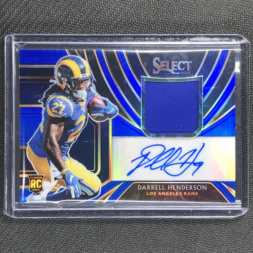 2019 Select DARRELL HENDERSON Rookie Jersey Auto Blue 39/49-Cherry Collectables