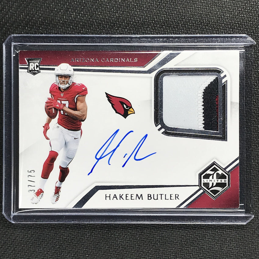 2019 Limited HAKEEM BUTLER Rookie Patch Auto 37/75-Cherry Collectables