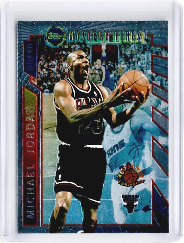 1996 Topps MICHAEL JORDAN Mystery Finest Borderless #M14 - A-Cherry Collectables