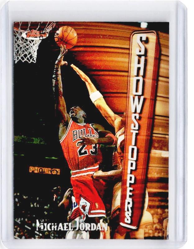 1997-98 Topps Finest MICHAEL JORDAN Showstoppers Refractor #271-Cherry Collectables