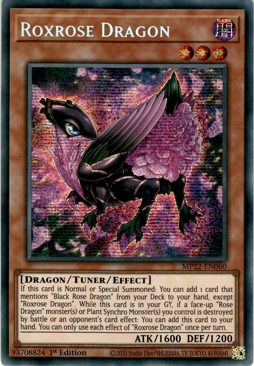Roxrose Dragon - MP22-EN060 - Prismatic Secret Rare 1st Edition