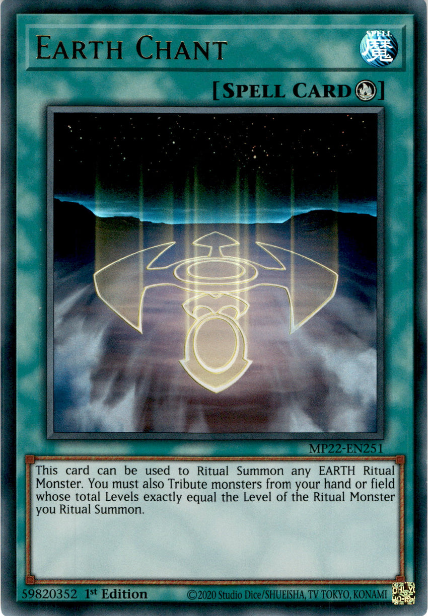 Earth Chant - MP22-EN251 - Ultra Rare 1st Edition