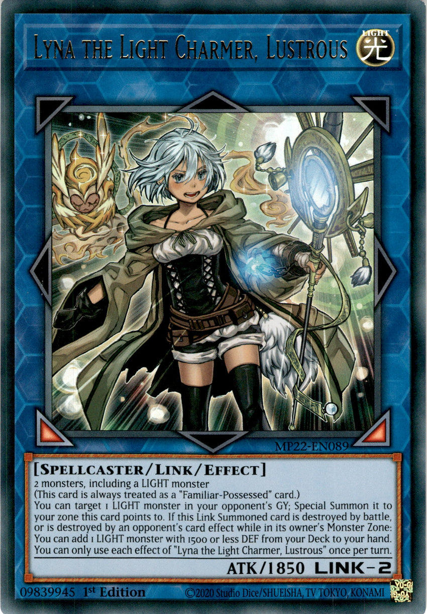 Lyna the Light Charmer, Lustrous - MP22-EN089 - Ultra Rare 1st Edition