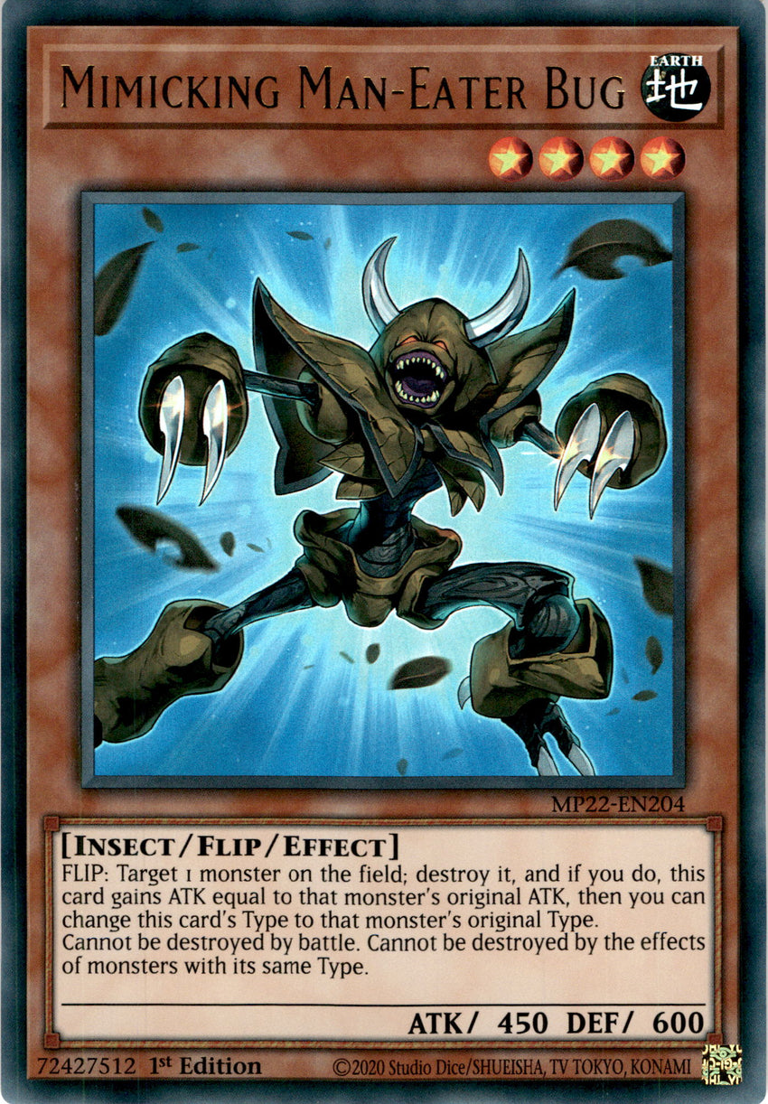 Mimicking Man-Eater Bug - MP22-EN204 - Ultra Rare 1st Edition