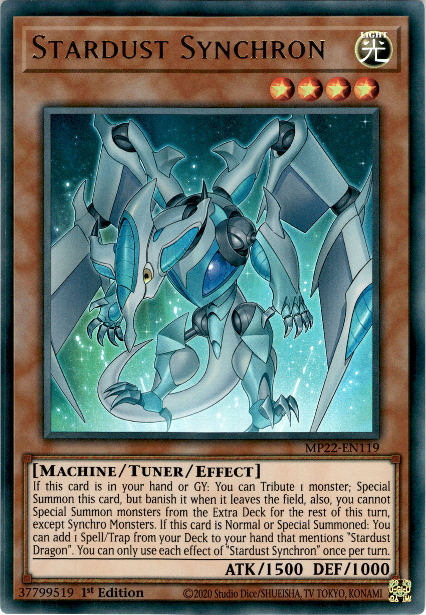 Stardust Synchron - MP22-EN119 - Ultra Rare 1st Edition