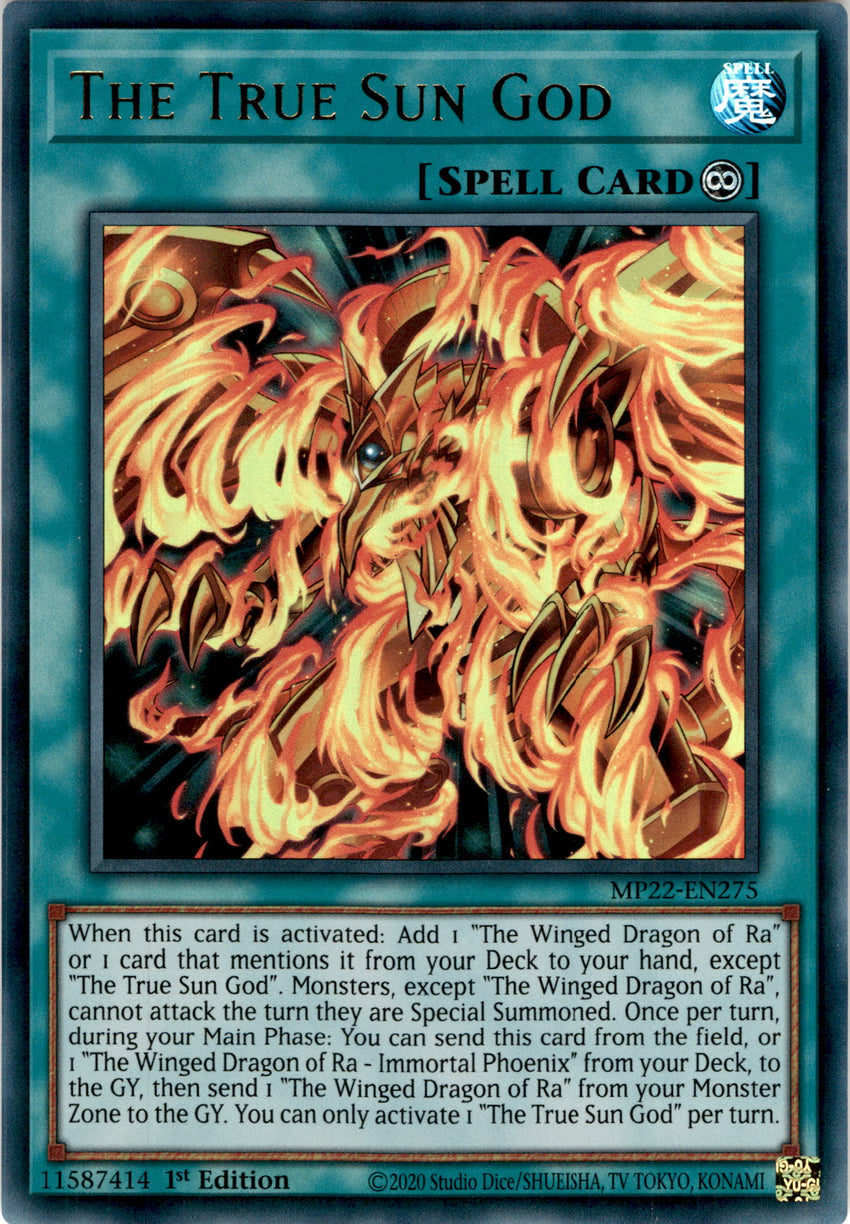 The True Sun God - Mp22-en275 - Ultra Rare 1st Edition  Cherry Collectables