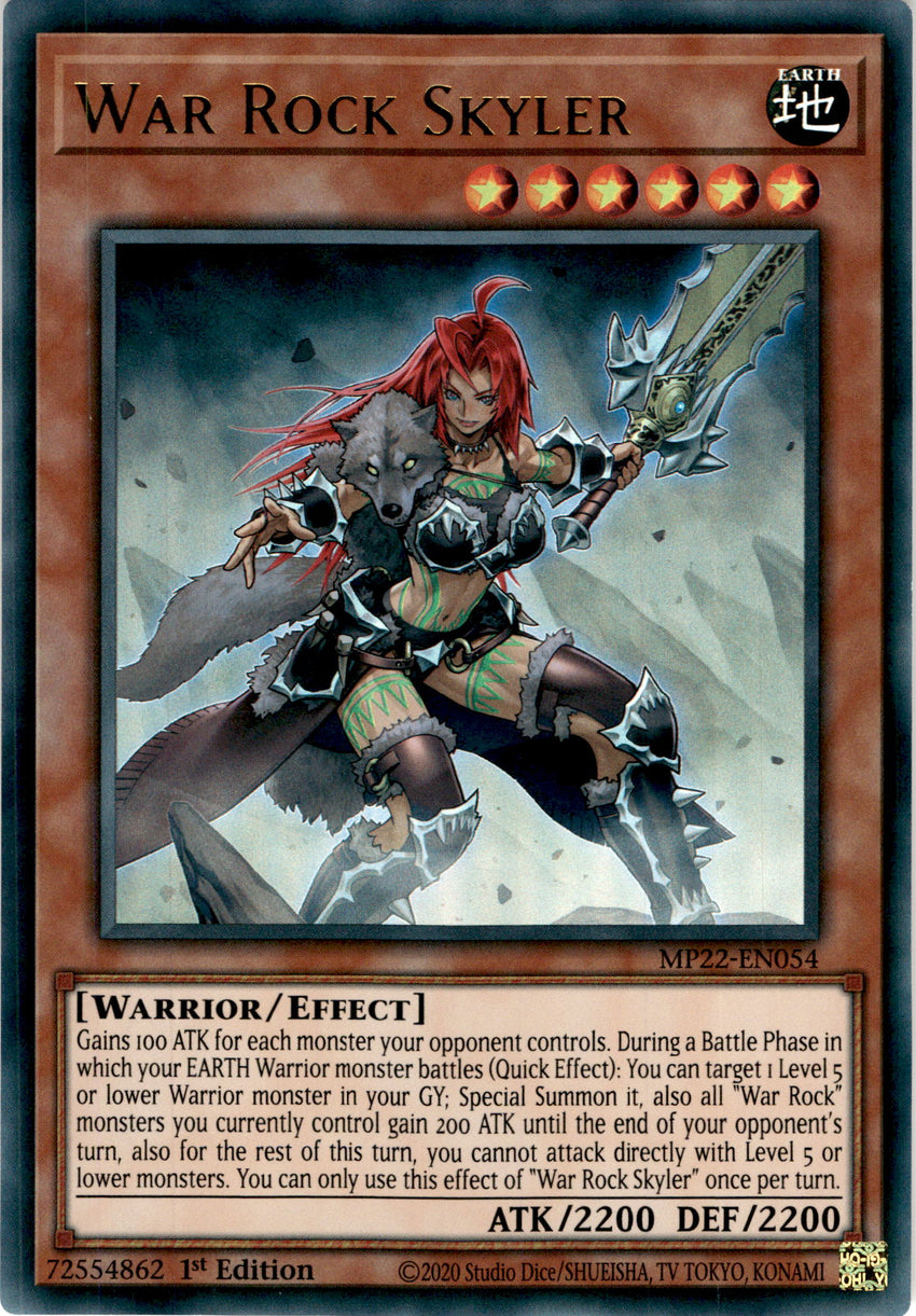 War Rock Skyler - MP22-EN054 - Ultra Rare 1st Edition