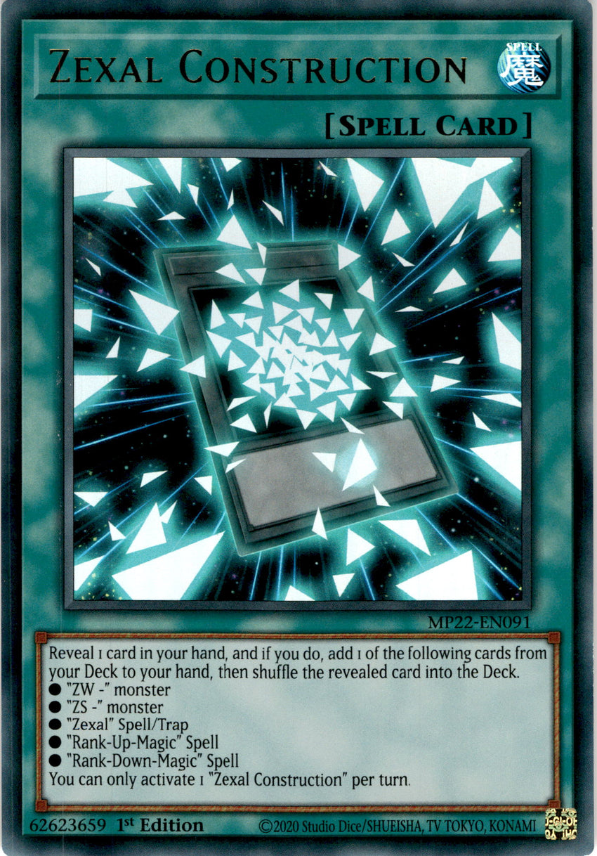 Zexal Construction - MP22-EN091 - Ultra Rare 1st Edition