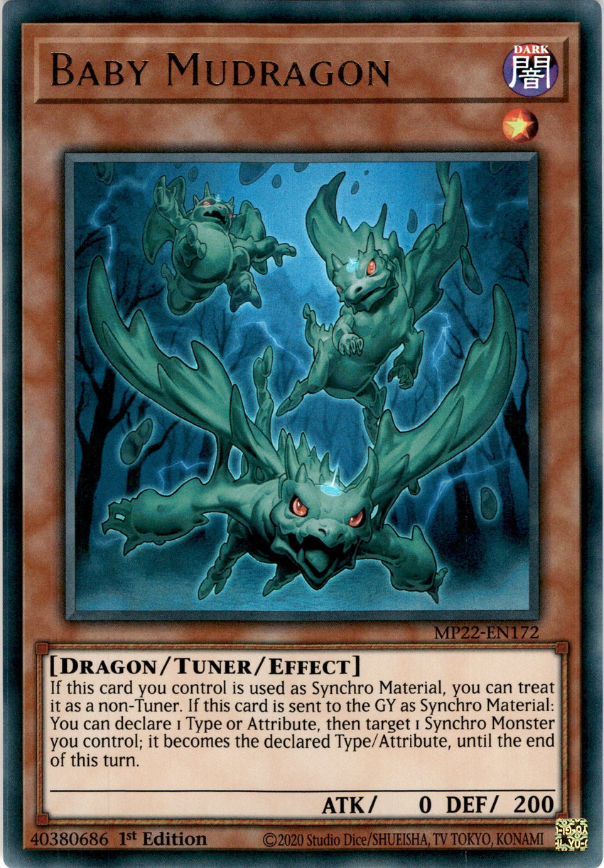 Baby Mudragon - MP22-EN172 - Ultra Rare 1st Edition
