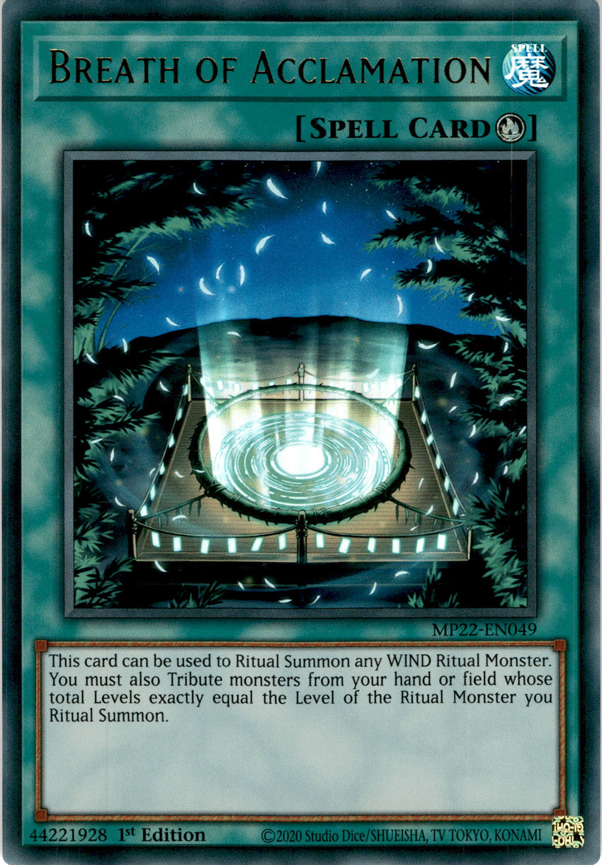 Breath of Acclamation - MP22-EN049 - Ultra Rare 1st Edition